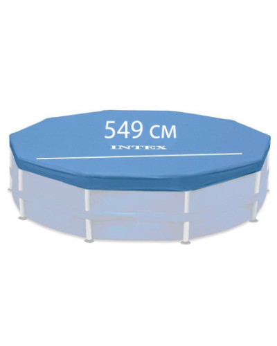 Тент для каркасных бассейнов Intex 18937 Round Pool Cover (диаметр 549 см)