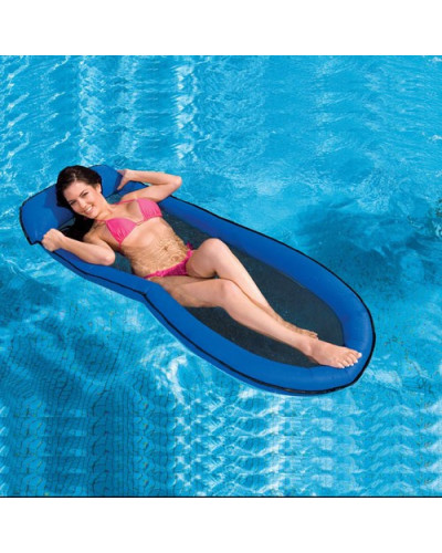 Пляжное надувное кресло - гамак "Сетчатое дно" Intex 58833 Красное (178х99 см.)