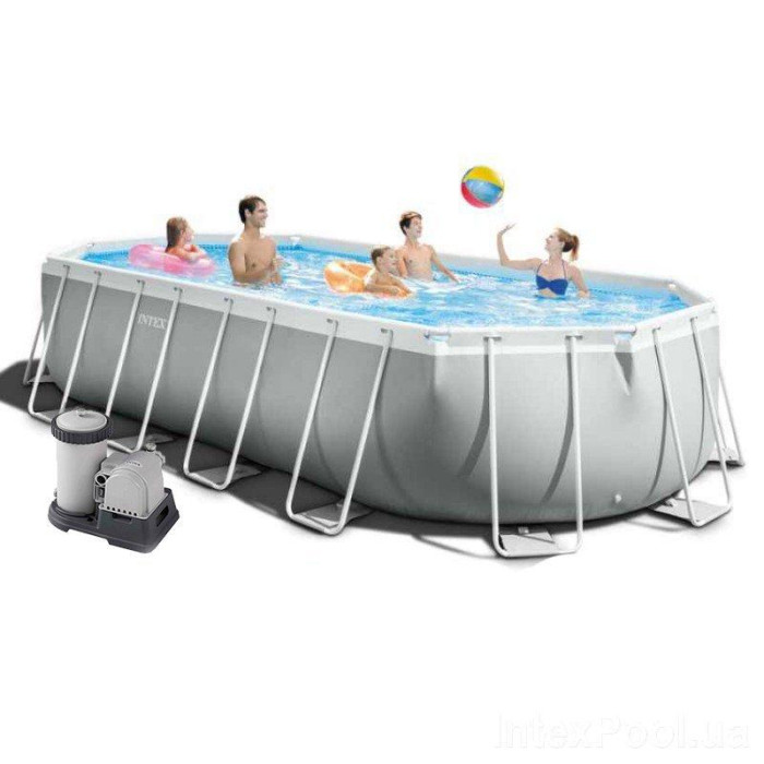 Каркасний басейн Intex 26798, (610 x 305 x 122 см ) (Картріджний фільтр 5678 л/год,тент, підстилка, сходи) Каркасний басейн Intex 26798, (610 x 305 x 122 см ) (Картріджний фільтр 5678 л/год,тент, підстилка, сходи)
