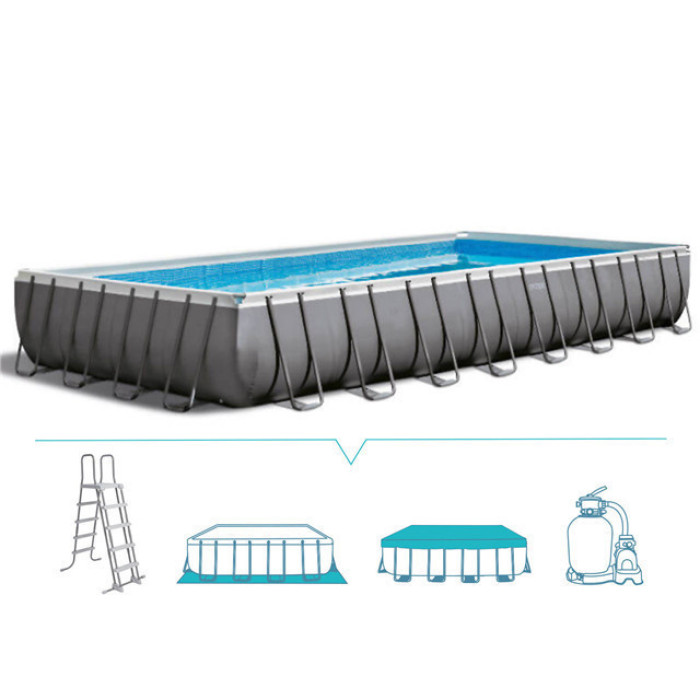 Каркасний басейн Intex 26374 (975х488х132 см) (10000 л/год ,драбина, тент, підстилка; неповна комплектація) Каркасний басейн Intex 26374 (975х488х132 см) (10000 л/год ,драбина, тент, підстилка; неповна комплектація)