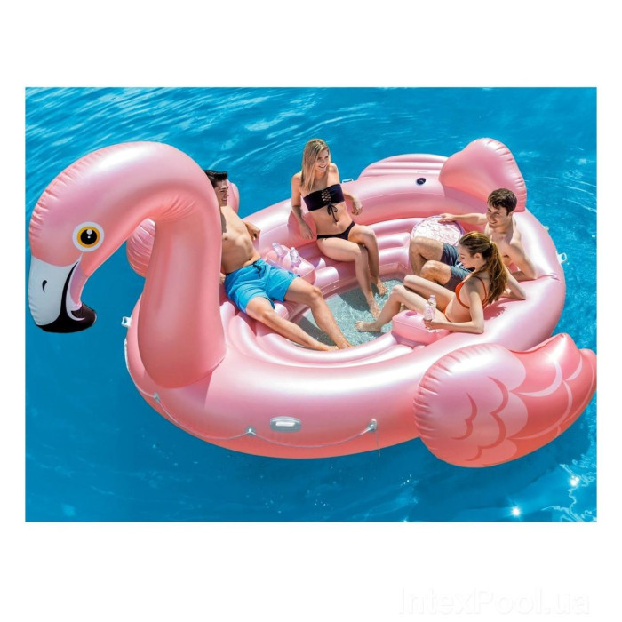 Пляжный надувной остров для вечеринок Intex 57267 «Фламинго» (422 х 373 х 185 см ) Пляжный надувной остров для вечеринок Intex 57267 «Фламинго» (422 х 373 х 185 см )