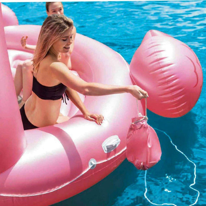 Пляжный надувной остров для вечеринок Intex 57267 «Фламинго» (422 х 373 х 185 см ) Пляжный надувной остров для вечеринок Intex 57267 «Фламинго» (422 х 373 х 185 см )