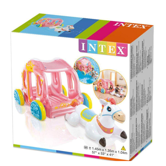 Надувной игровой центр Intex 56514 «Карета принцессы» Надувной игровой центр Intex 56514 «Карета принцессы»