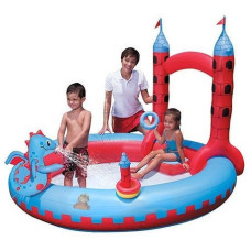 Детский надувной бассейн "Замок Дракона" Bestway 53037 (221х193х150 см) фонтан