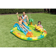 Детский водный игровой центр Intex 57166 Дино (191х152х58 см) горка, фонтан