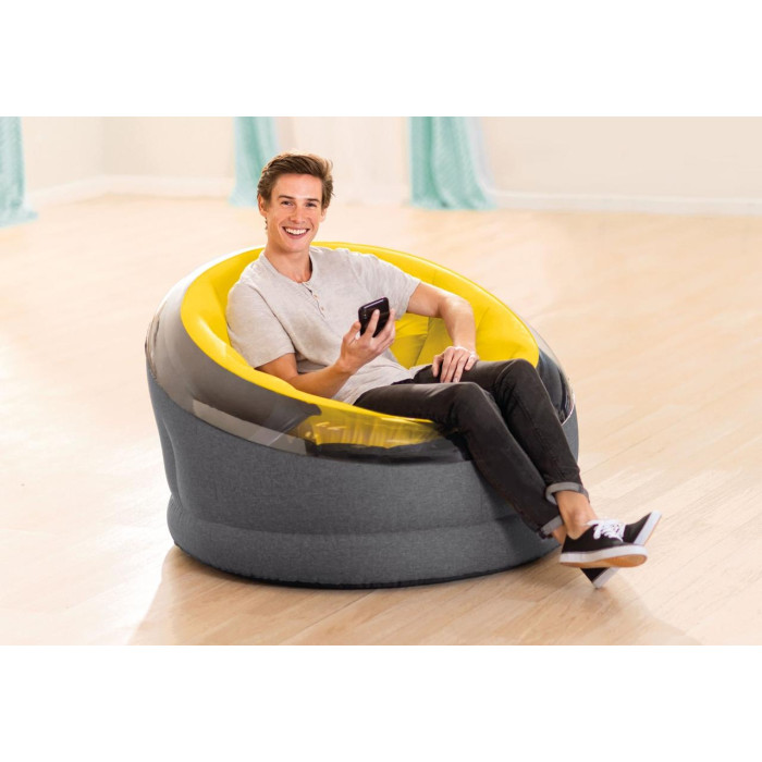 Надувное кресло Intex 66582 (112х109х69 см) (жовте) Надувное кресло Intex 66582 (112х109х69 см) (жовте)