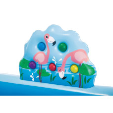 Надувной игровой центр Intex 57161 «Приключения джунглей» (244x198x71 см) горка, фонтан