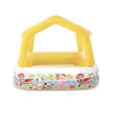 Детский надувной бассейн "Аквариум" Intex 57470 (157х157х122 см) со съемным навесом