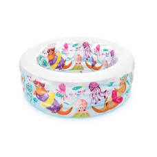 Детский надувной бассейн "Аквариум" Intex 58480 (152x56 см) надувное дно