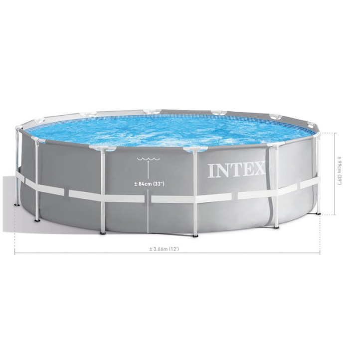 Каркасный бассейн Intex 26716 (366х99 см) фильтр-насос 2006 л/ч, лестница Каркасный бассейн Intex 26716 (366х99 см) фильтр-насос 2006 л/ч, лестница