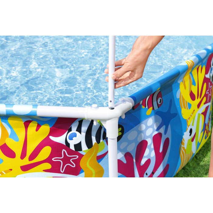 Каркасний басейн Bestway 5618T (183x51 см) душ, навіс Каркасний басейн Bestway 5618T (183x51 см) душ, навіс