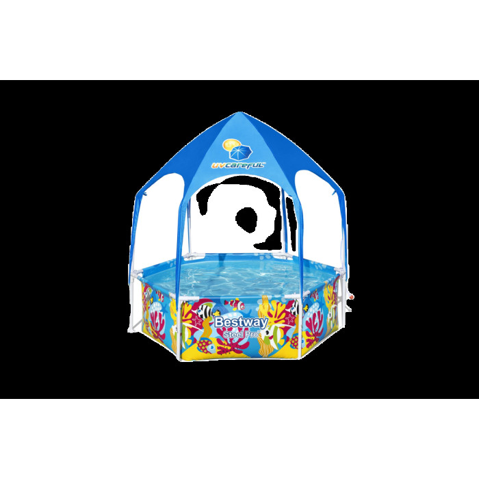 Каркасний басейн Bestway 5618T (183x51 см) душ, навіс Каркасний басейн Bestway 5618T (183x51 см) душ, навіс