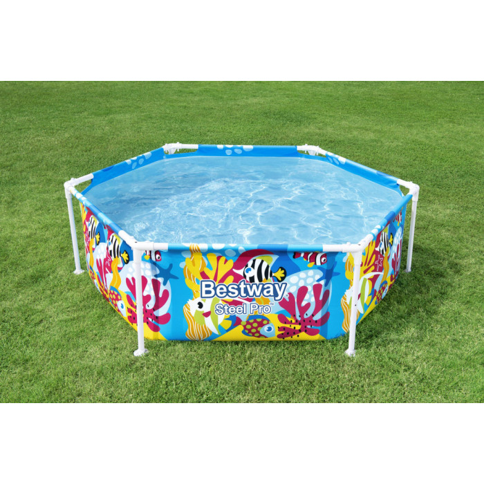 Каркасний басейн Bestway 5618T (183x51 см) душ, навіс Каркасний басейн Bestway 5618T (183x51 см) душ, навіс