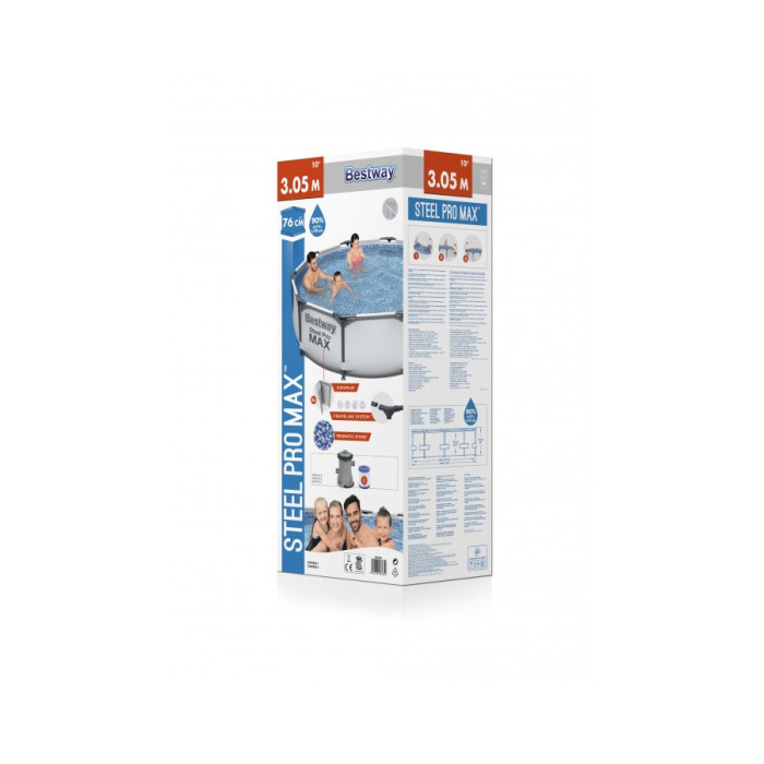 Каркасний басейн Bestway 56408 (305х76 см) (Картріджний фільтр-насос 1249 л/год) Каркасний басейн Bestway 56408 (305х76 см) (Картріджний фільтр-насос 1249 л/год)