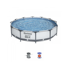 Каркасний басейн Bestway 56416 (366х76 см) (Картріджний фільтр-насос 1249 л/год)