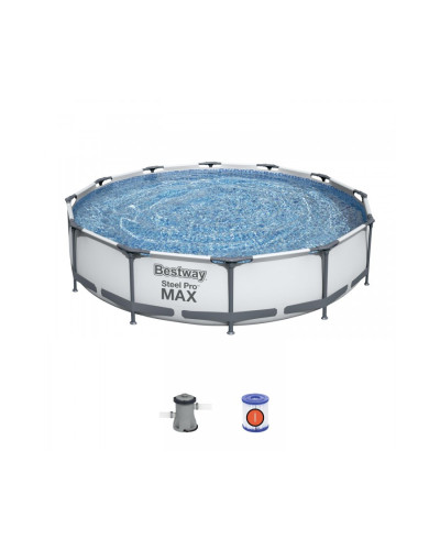 Каркасний басейн Bestway 56416 (366х76 см) (Картріджний фільтр-насос 1249 л/год)