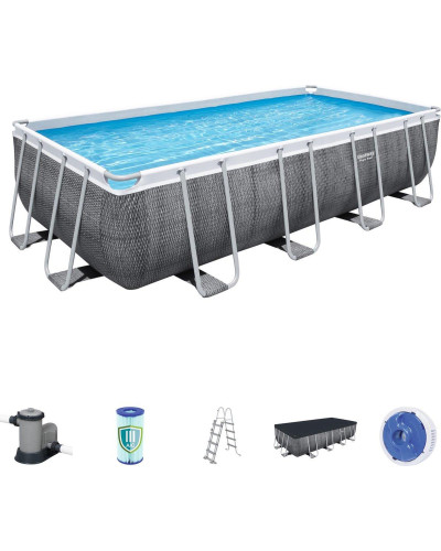 Каркасний басейн Bestway 56998 (549х274х122 см) (5678 л/год, дозатор, драбина, тент)