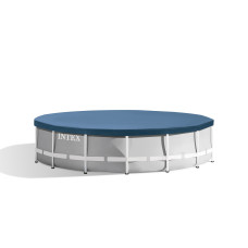 Каркасний басейн Intex 26720 (427х107 см) (Картриджний фільтр 3785 л/год, драбина, тент, підстилка)
