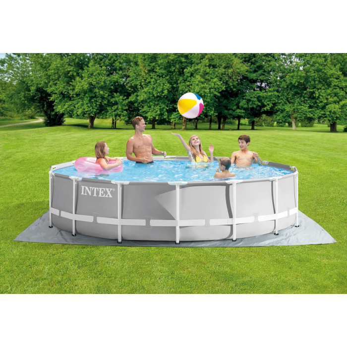 Каркасний басейн Intex 26720 (427х107 см) (Картриджний фільтр 3785 л/год, драбина, тент, підстилка) Каркасний басейн Intex 26720 (427х107 см) (Картриджний фільтр 3785 л/год, драбина, тент, підстилка)