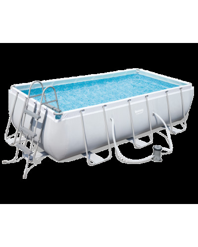 Каркасний басейн Bestway 56441 (404х201х100 см) (2006 л/год, драбина, дозатор)