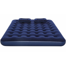 Двуспальный надувной матрас с подушками и насосом Bestway 67374 (203х152х22 см)