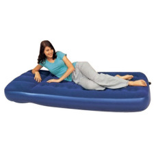 Двуспальный надувной матрас Bestway 67227 (203х185x22 см.) со встроенным насосом