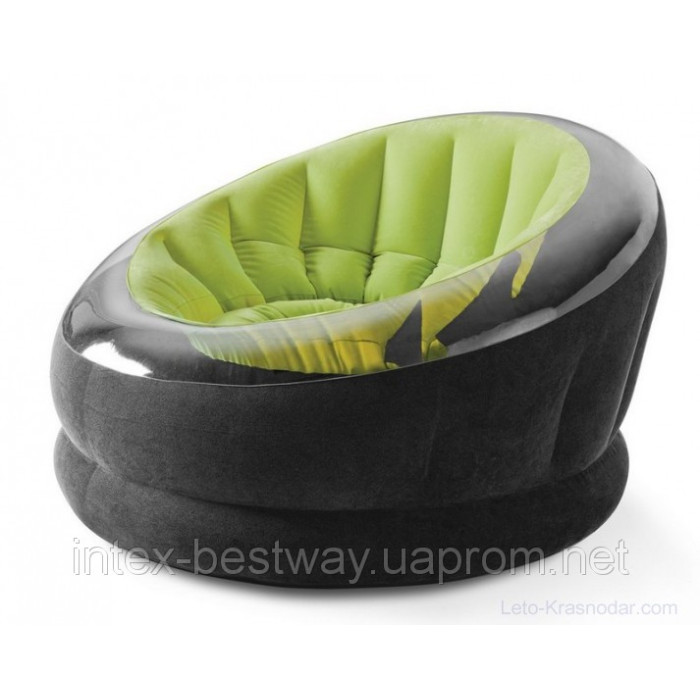Крісло 112х109х69 см, EMPIRE CHAIR, Intex 68582NP Зелене Крісло 112х109х69 см, EMPIRE CHAIR, Intex 68582NP Зелене