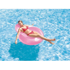 Надувное кресло для отдыха Intex 58889 (137х122 см) Розовое