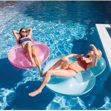 Надувное кресло для отдыха Intex 58889 (137х122 см) Розовое