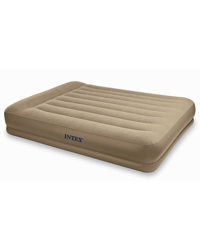 Intex 67748 Двуспальная надувная кровать Pillow Rest Mid-Rise Bed 203x152x38см