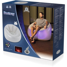 Надувне крісло Bestway 75086 (102 х 97 х 71 см) (з LED підсвічуванням) (біле)