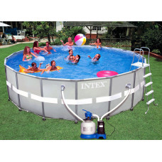 Каркасний басейн Intex 54958 Ultra Frame Pool Set З УНІКАЛЬНИМ ПІЩАНИМ ФІЛЬТРОМ