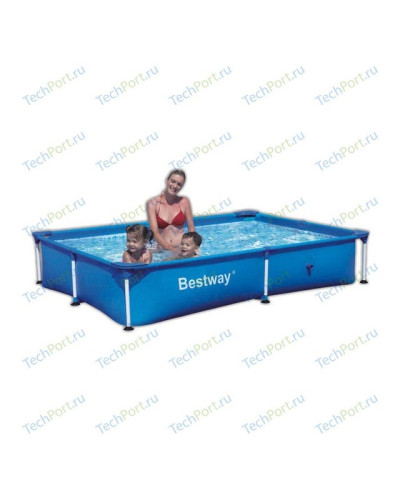 Bestway 56040 - прямоугольный каркасный бассейн 229x160x43 см