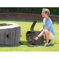 Надувной джакузи-СПА Intex 28440 (196х71 см) (4-х мест: 1 741 л/ч,тент, подстилка, подсветка, 2 подголовника)