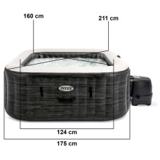 Надувная джакузи-СПА Intex 28450 (211х71 см) (4-х мест: 1 741 л/ч,тент, подстилка, подсветка, 2 подголовника)