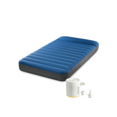 Надувной матрас Intex 64011 (191х99х22 см) для кемпинга, с электрическим насосом от USB