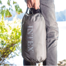 Надувной матрас Intex 64011 (191х99х22 см) для кемпинга, с электрическим насосом от USB