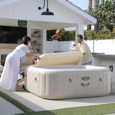 Надувная джакузи-СПА Intex 28472 (239х71 см) (6-х мест: 1 741 л/ч, тент, подстилка)