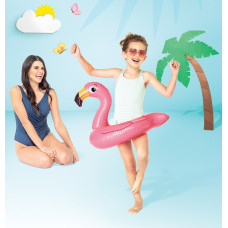 Детский надувной круг Intex 59220F (76х55 см) Фламинго
