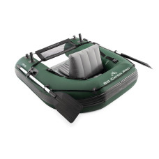 Одноместная надувная рыболовная лодка Intex 68381 Big Catch Pro (165х119х38 см) ручной насос 1.7 л, весла 2 шт