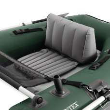 Одноместная надувная рыболовная лодка Intex 68381 Big Catch Pro (165х119х38 см) ручной насос 1.7 л, весла 2 шт