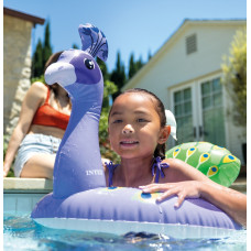 Детский надувной круг Intex 59221 (97х58 см) Павлин