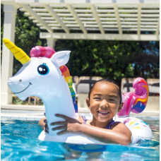 Детский надувной круг Intex 59221 (107х58 см) Единорог