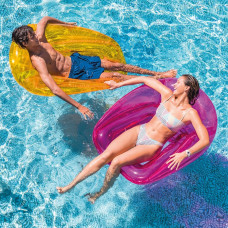 Надувное кресло для плавания Intex 56802 (104х102 см) Оранжевое