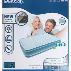 BestWay 67490 надувна ліжко Sleepzone Premium Raised Airbed 203х152х36см