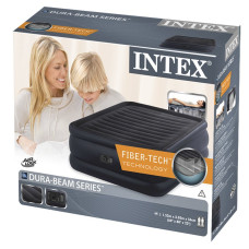Intex 64440 - надувна ліжко Queen Raised Downy Bed 2013х152х36см