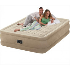 Intex 64458 надувна ліжко Queen Ultra Plush 203х152х46см