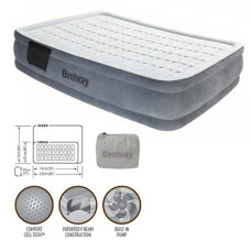 BestWay 67558 - надувна ліжко Pillow Rest Mid-Rise Bed 191х97х43см