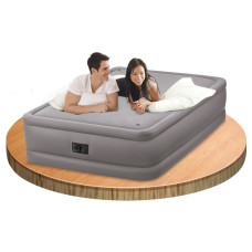 Intex 64468 - надувна ліжко Foam Top Bed 152х203х51см