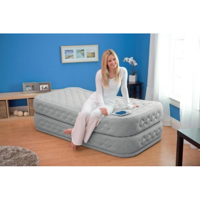 Intex 66964 - Односпальная надувная кровать Supreme Air-Flow Bed 99x199x51см Intex 66964 - Односпальная надувная кровать Supreme Air-Flow Bed 99x199x51см